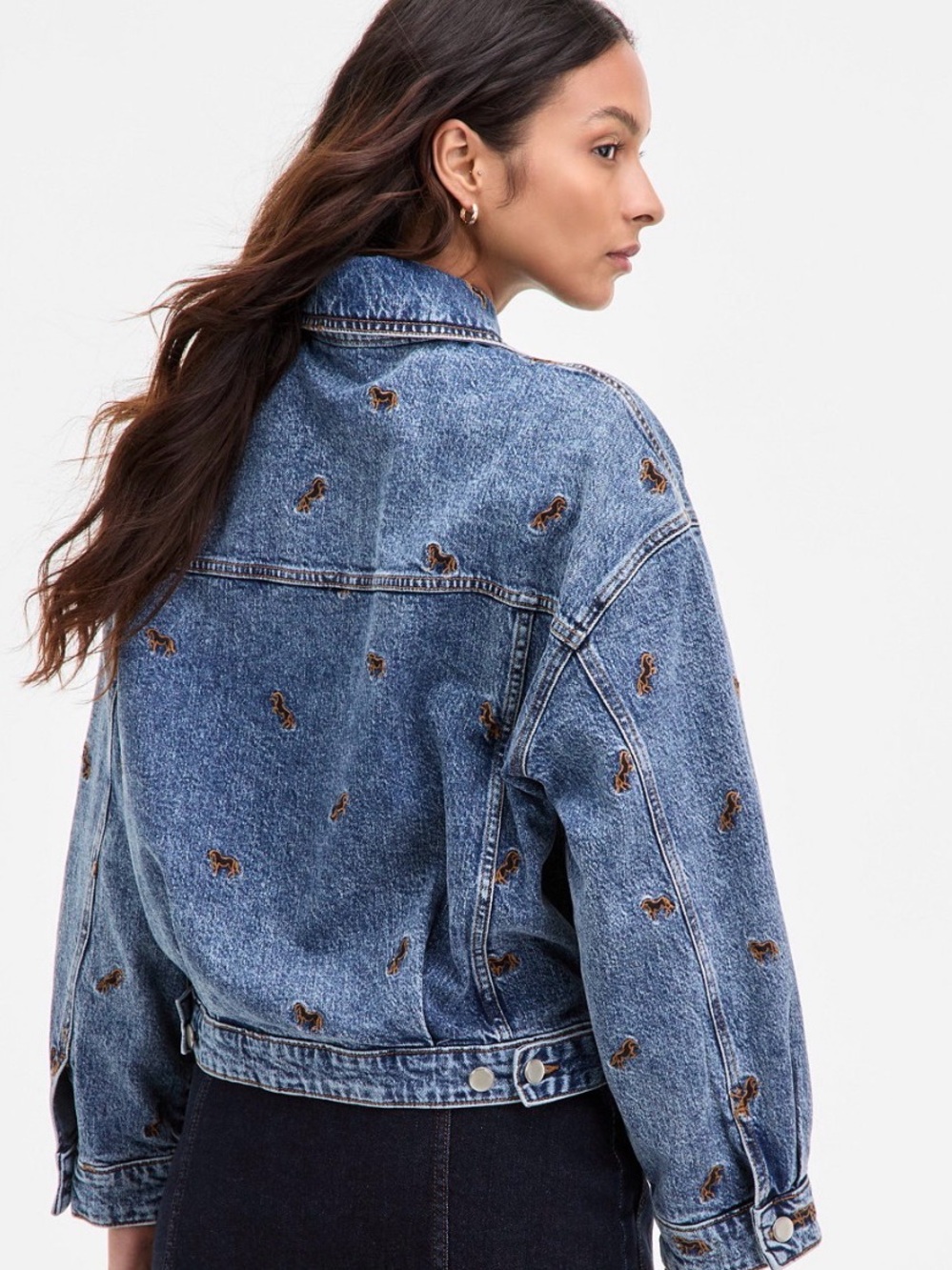 Avec Les Filles Prancing Ponies Trucker Jacket - Picture 3 of 9